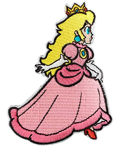 Simplicity Aufnäher zum Aufbügeln, Motiv: Nintendo Super Mario Brothers Prinzessin Pfirsich, 7,3 x 9,9 cm von Simplicity