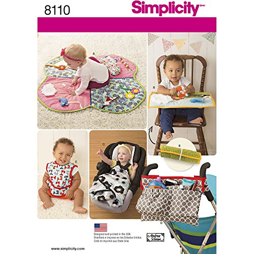 Simplicity Babys Play Mats/Kinderwagen Zubehör/und Lätzchen Schnittmuster, Papier von Simplicity