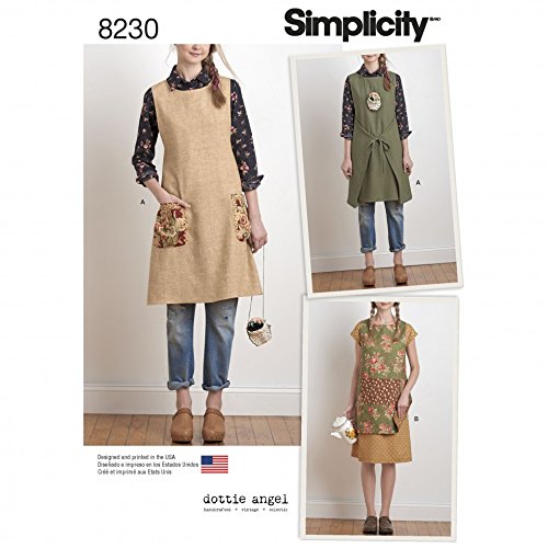 Simplicity Damen Schnittmuster 8230 Wendeschürze Kleid & Schürze von Simplicity