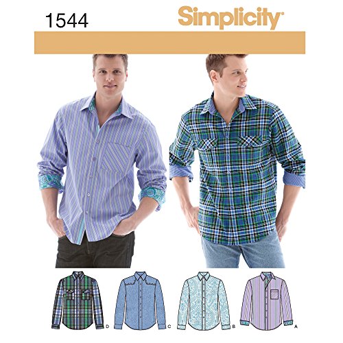 Simplicity Herren Top, Baumwolle, Flanell, Breitstoff, Voile, Leinen, 34-36-38-40-42 Simplicity Herren Top, Baumwolle, Flanell, Breitstoff, Voile, Leinen, 34-36-38-40-42 von Simplicity
