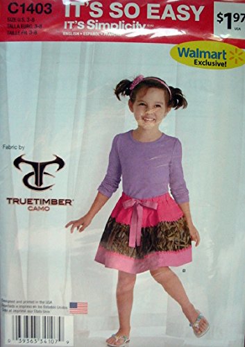 Simplicity It's So Easy Pattern 1403 Mädchenrock mit verschiedenen Größen 3–4–5–6–7–8, sehr einfach zu nähen Simplicity It's So Easy Pattern 1403 Mädchenrock mit verschiedenen Größen 3–4–5–6–7–8, sehr einfach zu nähen von Simplicity