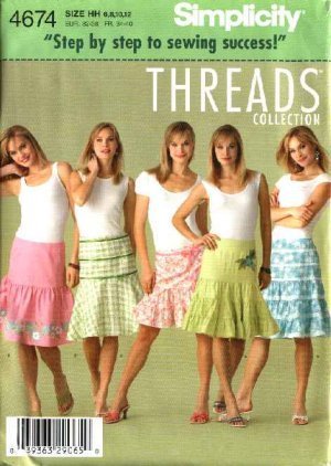 Simplicity Misses' Skirts Sewing Pattern 4674 Size HH (6,8,10,12) by Pattern Co, Inc. von Simplicity