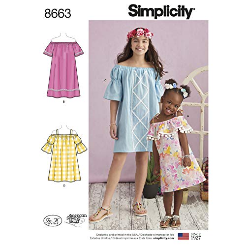 Simplicity US8663HH Simplcity Schnittmuster-Set, Papier, weiß, HH (3-4-5-6) von Simplicity