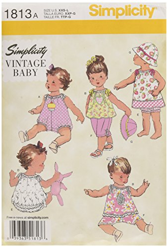Simplicity Muster 1813 Babys Kleid und trennt Größe, XXS von Simplicity