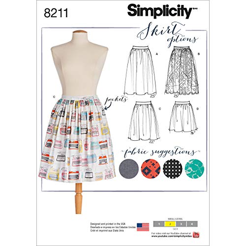 Simplicity Muster 8211 Schnittmuster Dirndl Röcke in DREI Längen, weiß Simplicity Muster 8211 Schnittmuster Dirndl Röcke in DREI Längen, weiß von Simplicity