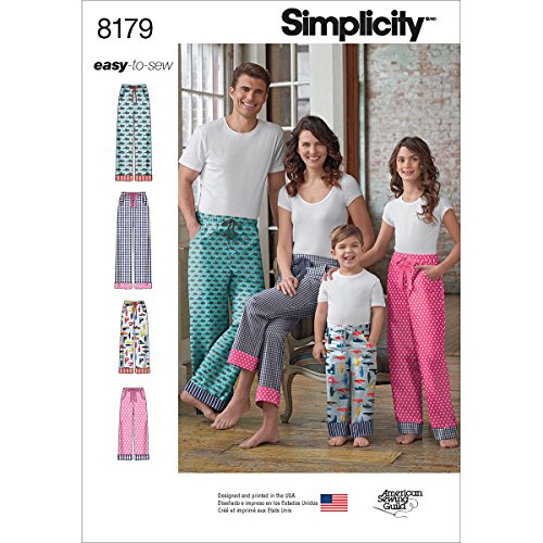 Simplicity Muster: 8179 Kind, Teenager und Erwachsene Lounge Hose, weiß Simplicity Muster: 8179 Kind, Teenager und Erwachsene Lounge Hose, weiß von Simplicity