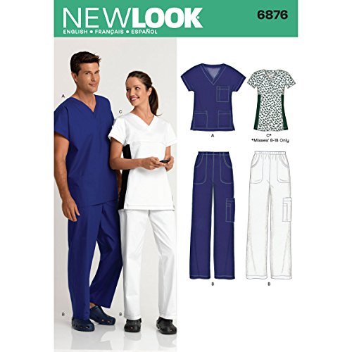 New Look 6876 Schnittmuster für Damen/Herren, Größe A von New Look