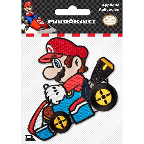 Simplicity Nintendo Mario Kart Aufnäher zum Aufbügeln, 8,6 x 9,9 cm von Simplicity
