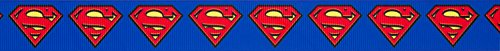 Simplicity Ripsband mit Superman-Logo, 25 mm, 2,7 m, Polyester, Mehrfarbig, 8.92 x 2.79 x 8.92 cm von Simplicity