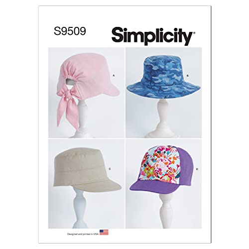 Simplicity SS9509A Erwachsene und Kinder Hüte A XS-S-M-L/XS-S-M-L von Simplicity