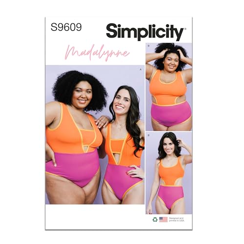 Simplicity SS9609A Damen-/Übergröße Sportbekleidung A (alle Größen in einem Umschlag) von Simplicity