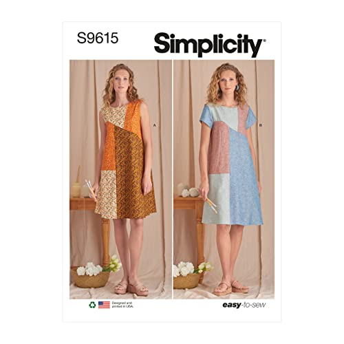 Simplicity SS9615A Damen Kleid A (XS-S-M-L-XL) von Simplicity
