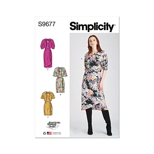 Simplicity SS9677U5 Damenkleider mit Ärmeln und Längenvariationen - Entwickelt für American Sewing Guild U5 (16-18-20-22-24) von Simplicity