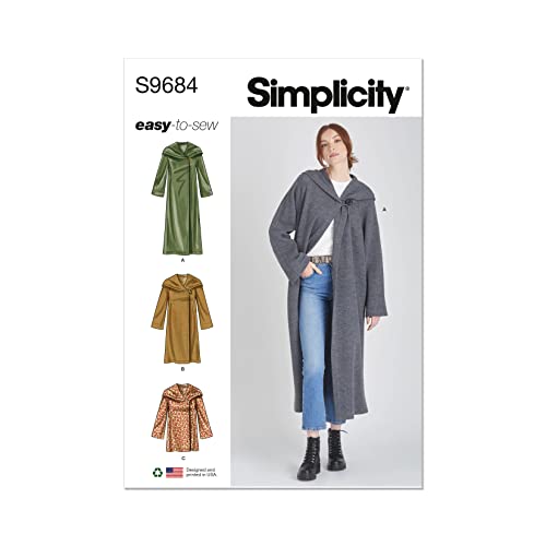 Simplicity SS9684H5 Damen-Kapuzenjacke mit Längenvariationen H5 (34-36-38-40) von Simplicity
