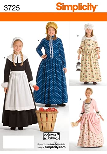 Simplicity Schnittmuster 3725 – Kind & Mädchen Kostüme Größen: HH (3 5–6-6) von Simplicity