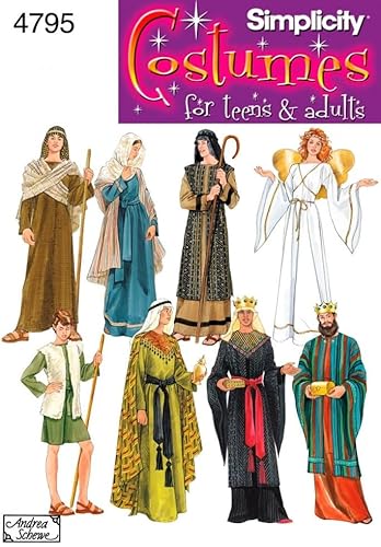 Simplicity Schnittmuster 4795, Kostüm für Damen, Herren und Jugendliche Größe:XS, S, M, L, XL. Simplicity Schnittmuster 4795, Kostüm für Damen, Herren und Jugendliche Größe:XS, S, M, L, XL. von Simplicity