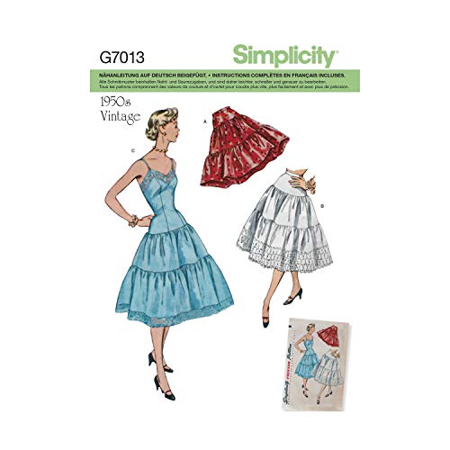 Simplicity Schnittmuster 7013 Kleid und Rock für Damen, Weiß, 32-40 Simplicity Schnittmuster 7013 Kleid und Rock für Damen, Weiß, 32-40 von Simplicity