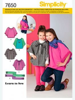 Simplicity Schnittmuster 7650.K5 Cape Simplicity Schnittmuster 7650.K5 Cape von Simplicity