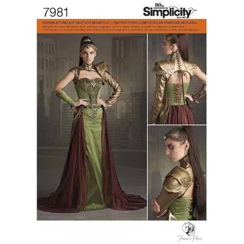 Simplicity Schnittmuster 8363 | Misses 'Fantasy Ranger Kostüm | Größe 6-14 von Simplicity
