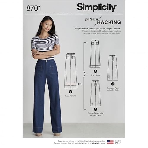 Simplicity Schnittmuster 8701 Hose U5 (16-18-20-22-24) von Simplicity