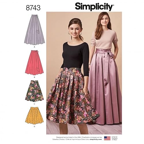 Simplicity Schnittmuster 8743 Röcke R5 (14-16-18-20-22) von Simplicity