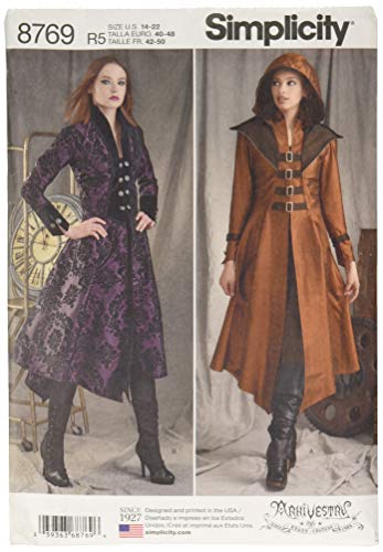 Simplicity 8769 Damen Mittelalter Cosplay und Ren Faire Kostüm Mantel Schnittmuster Größen 40-50 Simplicity 8769 Damen Mittelalter Cosplay und Ren Faire Kostüm Mantel Schnittmuster Größen 40-50 von Simplicity