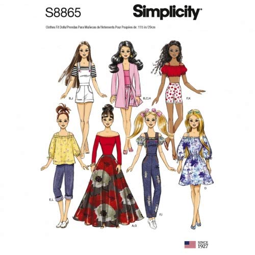 Simplicity Schnittmuster 8865 Toys OS (Einheitsgröße) von Simplicity