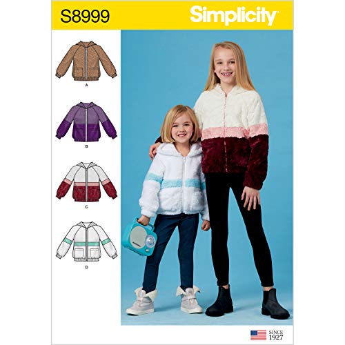 Simplicity Schnittmuster S8999 Kinder Mädchen Strickjacke Kapuzenjacke Papier weiß verschiedene Simplicity Schnittmuster S8999 Kinder Mädchen Strickjacke Kapuzenjacke Papier weiß verschiedene von Simplicity