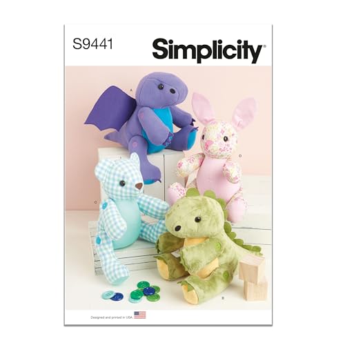Simplicity Schnittmuster S9441 Plüschtier, 33 cm Simplicity Schnittmuster S9441 Plüschtier, 33 cm von Simplicity