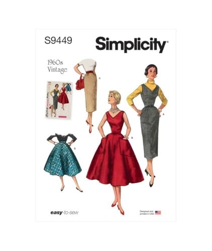 Simplicity Schnittmuster S9449 Damenkleid, Pullover und Röcke Simplicity Schnittmuster S9449 Damenkleid, Pullover und Röcke von Simplicity
