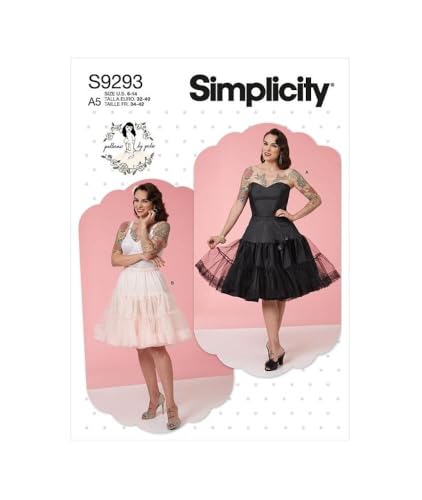 Simplicity Schnittmuster für Damen, Code 9293, Größen 40-50, Weiß Simplicity Schnittmuster für Damen, Code 9293, Größen 40-50, Weiß von Simplicity
