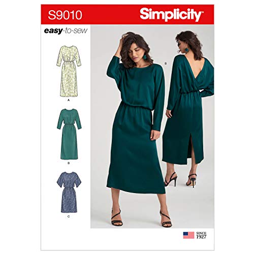Simplicity US9010H5-Misskleid, verschiedene Farben, H5 (36-38-40) von Simplicity