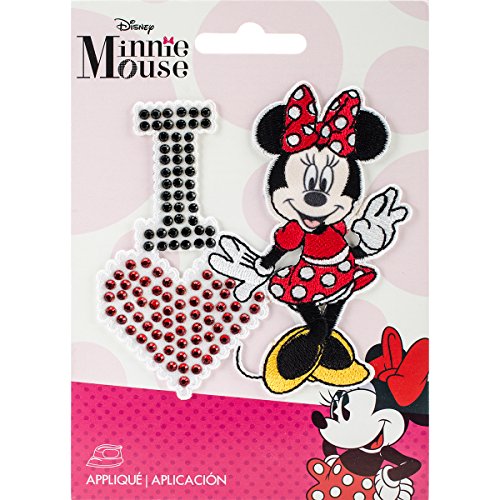 Simplicity disneyi Love Minnie Applikation mit Strass, Polyester, Mehrfarbig, 10.34 X 14.22 X 0,23 cm Simplicity disneyi Love Minnie Applikation mit Strass, Polyester, Mehrfarbig, 10.34 X 14.22 X 0,23 cm von Simplicity