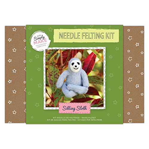 Simply Make DSM 106058 Sitzendes Faultier Craft Kit, Wolle, Nicht Zuttreffend, One Size von Simply MAKE