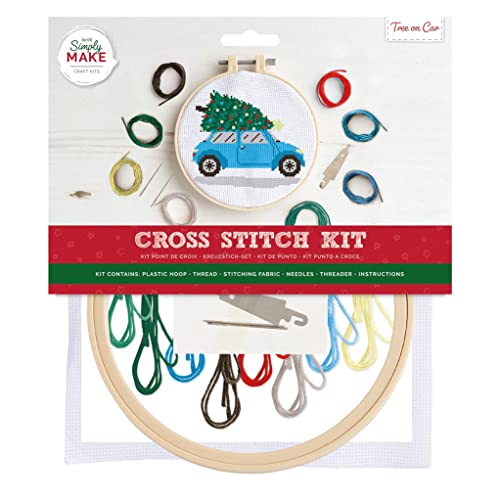 Simply Make Kreuzstich-Set, Baum auf Auto von Simply MAKE