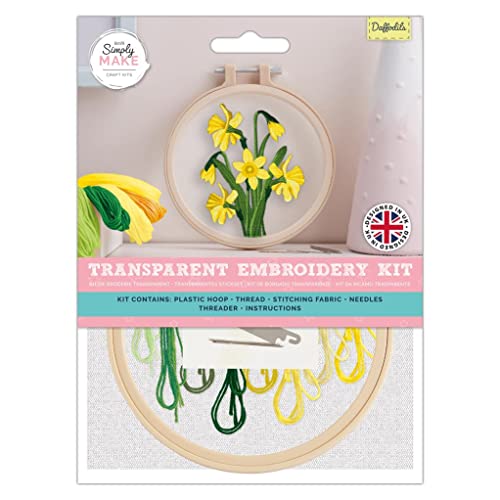 Simply Make Narzissen-Nähnadel-Stickerei-Hobby-Set für Erwachsene, das perfekte Geschenk für jeden Kreativitäts-Enthusiasten oder Hobbyisten, ideal für Anfänger und Neuanfänger Simply Make Narzissen-Nähnadel-Stickerei-Hobby-Set für Erwachsene, das perfekte Geschenk für jeden Kreativitäts-Enthusiasten oder Hobbyisten, ideal für Anfänger und Neuanfänger von Simply MAKE