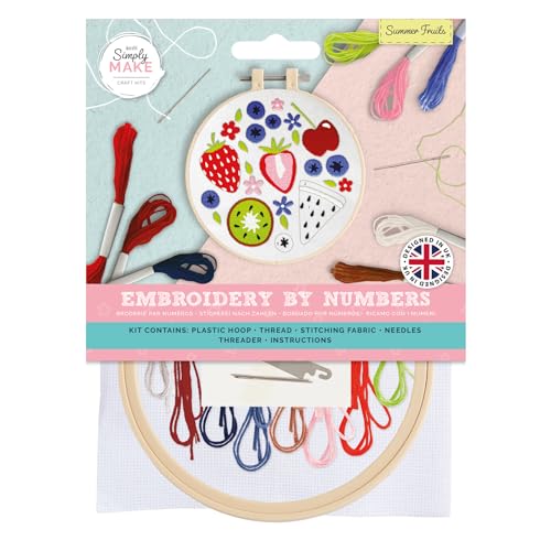Simply Make Stickerei nach Zahlen Sommerfrüchte Bastelset Stichsets Erwachsene Stickerei Kunst Bastelset für Wand Heimdekoration Simply Make Stickerei nach Zahlen Sommerfrüchte Bastelset Stichsets Erwachsene Stickerei Kunst Bastelset für Wand Heimdekoration von Simply MAKE