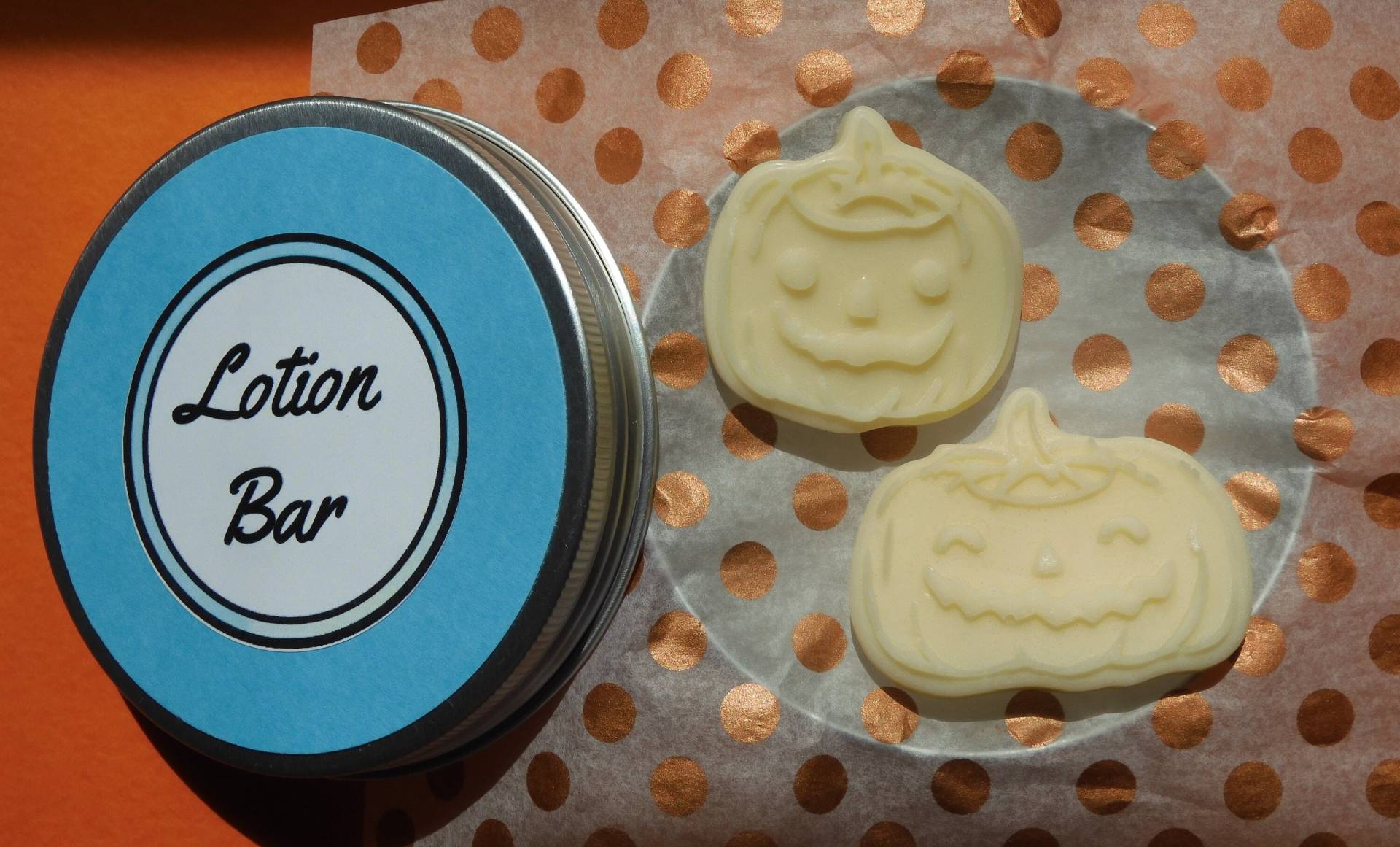 Halloween Kürbis Lotion Bars | Lotionsstangen Natürliche Party Favor Kleine - 2Er Set von SimplyMadeNaturalCo