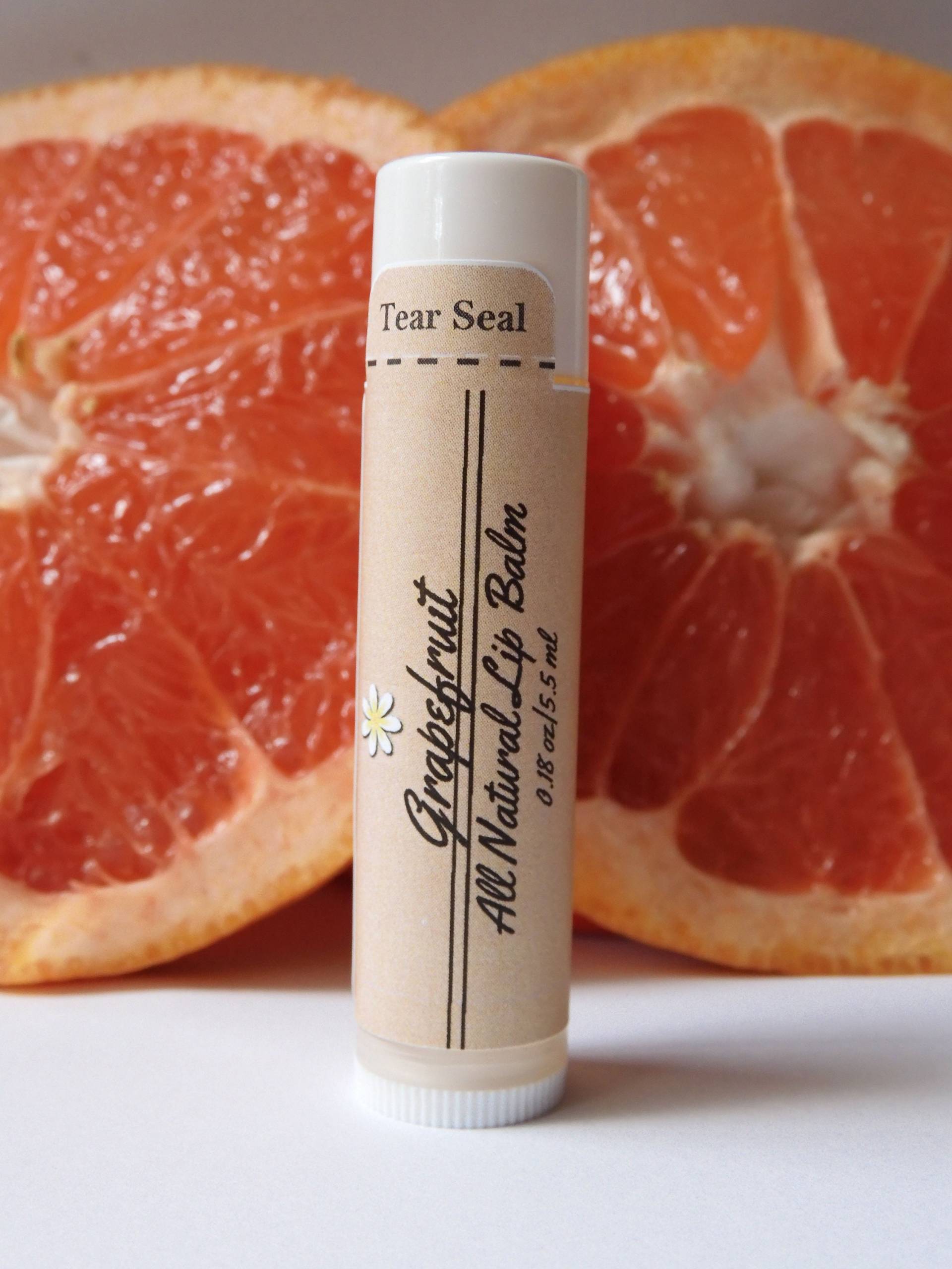 Natürlicher Grapefruit Lippenbalsam | Chapstick Zitrus Süßer Lippenbutter Grapefruitbalm Fruchtige Lippe von SimplyMadeNaturalCo