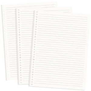 Simpolor A4 Nachfüllblock, 3 Packs A4 Nachfüllpapier, 180 Blatt/360 Seiten liniertes, gelochtes Papier für 30 Loch Binder Personal Organizer Diary Notebook Refillable Planner Simpolor A4 Nachfüllblock, 3 Packs A4 Nachfüllpapier, 180 Blatt/360 Seiten liniertes, gelochtes Papier für 30 Loch Binder Personal Organizer Diary Notebook Refillable Planner von Simpolor