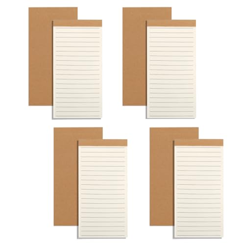 Simpolor Notizblöcke 4er Pack Memoblöcke, 14 x 7cm 50 Blatt Taschen-Notizblöcke Abreißbare Schreibblöcke für Schule Büro Meeting Einkaufen- Liniert von Simpolor