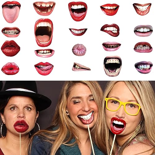 20 Stück Foto Requisiten Lustige Lippen Mund Foto Booth Props, DIY Fotorequisiten Set für Party, Hochzeit, Geburtstag, Karneval, Weihnachten, Halloween 20 Stück Foto Requisiten Lustige Lippen Mund Foto Booth Props, DIY Fotorequisiten Set für Party, Hochzeit, Geburtstag, Karneval, Weihnachten, Halloween von Simsky
