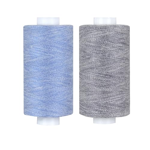 Simthread Dual Duty Denim-Faden für Jeans in Blau und Schwarz, 400 Meter, 2er-Pack Simthread Dual Duty Denim-Faden für Jeans in Blau und Schwarz, 400 Meter, 2er-Pack von Simthread