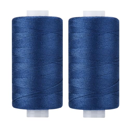 Simthread Polyester Nähgarn Quiltgarn für Nähen und Quilten Maschinen - Marineblau 550 Yards/Spule von Simthread