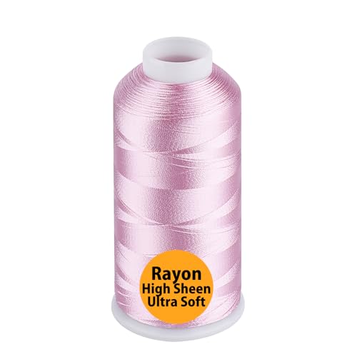 Simthread Rayon Stickgarn 5000m 40wt 100% Viskose für Nähmaschinen Professionell und für Zuhause, Rosa Simthread Rayon Stickgarn 5000m 40wt 100% Viskose für Nähmaschinen Professionell und für Zuhause, Rosa von Simthread