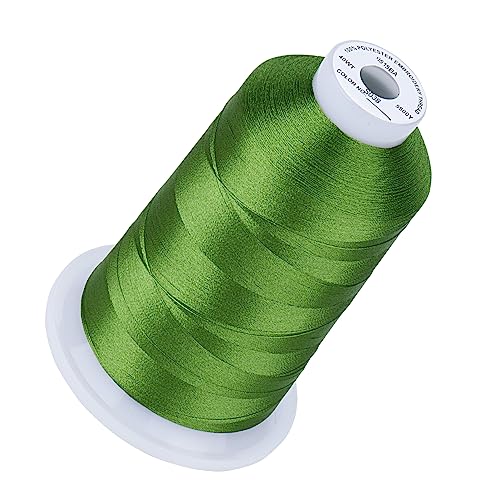 Simthread 40 WT Stickgarn, 40 W, 100 % Polyester, 170 + lebendige Farben, CPSC-zertifiziert, High-Speed (1000 SPM), kompatibel mit Brother, Singer, Janome und mehr, Efeugrün S03 Simthread 40 WT Stickgarn, 40 W, 100 % Polyester, 170 + lebendige Farben, CPSC-zertifiziert, High-Speed (1000 SPM), kompatibel mit Brother, Singer, Janome und mehr, Efeugrün S03 von Simthread