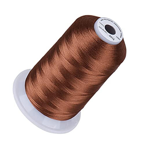 Simthread Stickgarn, geröstete Mandel, S015, 40 W, 100 % Polyester, für Brother, Babylock, Janome, Singer, Pfaff, Husqvarna, Bernina Machine Simthread Stickgarn, geröstete Mandel, S015, 40 W, 100 % Polyester, für Brother, Babylock, Janome, Singer, Pfaff, Husqvarna, Bernina Machine von Simthread
