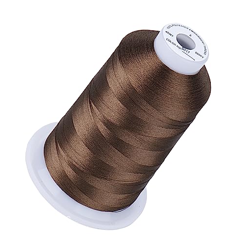 Simthread Stickgarn Kokosnussschale S017, 40 W, 100 % Polyester, 40 W, für Brother, Babylock, Janome, Singer, Pfaff, Husqvarna, Bernina Maschine Simthread Stickgarn Kokosnussschale S017, 40 W, 100 % Polyester, 40 W, für Brother, Babylock, Janome, Singer, Pfaff, Husqvarna, Bernina Maschine von Simthread