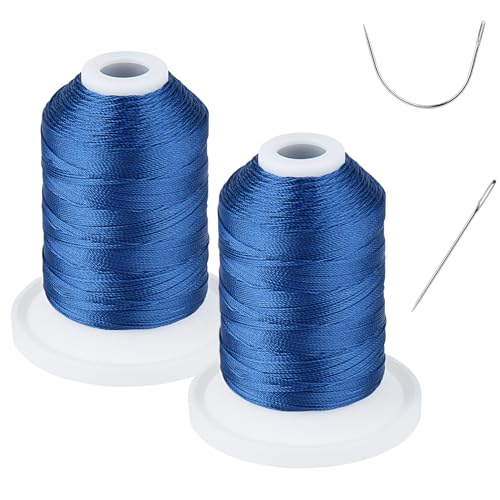 UV-beständig - Simthread Gebunden Garn Tex 69 (12wt) Polyester 100% - 250 Yards, 2 Blau von Simthread