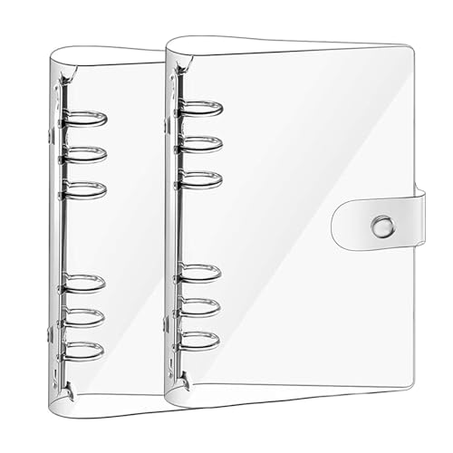 Ringbuch A6 Ring Binder,2 PCS 6 Ring Weich Notizbuch Binder mit Druckknopfverschluss Nachfüllbares Notizbuch Runder Ringbuch für DIY Notebook Fotoalbum und Scrapbooking Ringbuch A6 Ring Binder,2 PCS 6 Ring Weich Notizbuch Binder mit Druckknopfverschluss Nachfüllbares Notizbuch Runder Ringbuch für DIY Notebook Fotoalbum und Scrapbooking von SinChic